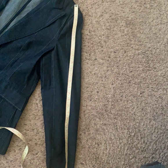 Vintage NWOT Chapter One dark denim skirt set with a white stripe no size tag - Picture 9 of 12